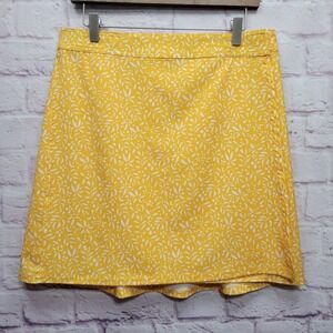 Rip Skirt Hawaii Floral Wrap Mini Skirt Med Length 2 Yellow Beachy Travel Resort